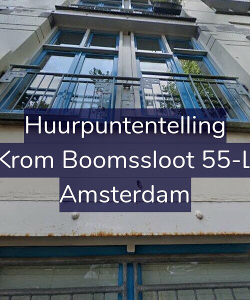 Foto gevel Huurpuntentelling voor Krom Boomssloot 55-L, Amsterdam