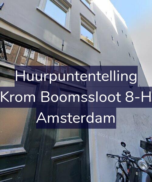 Foto gevel Huurpuntentelling voor Krom Boomssloot 8-H, Amsterdam