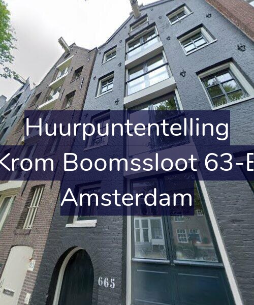 Foto gevel Huurpuntentelling voor Krom Boomssloot 63-E, Amsterdam