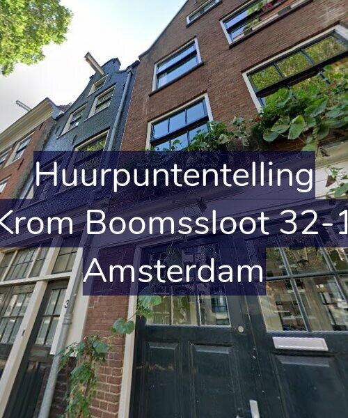 Foto gevel Huurpuntentelling voor Krom Boomssloot 32-1, Amsterdam