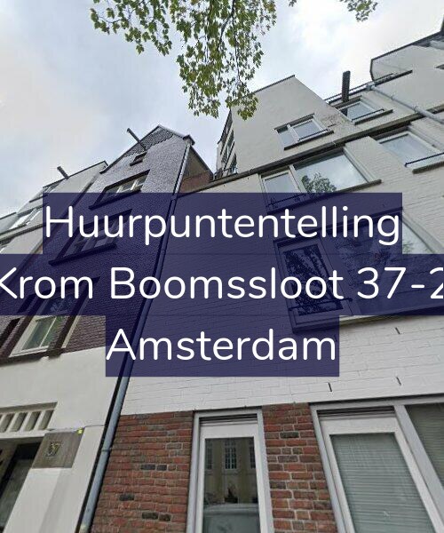 Foto gevel Huurpuntentelling voor Krom Boomssloot 37-2, Amsterdam