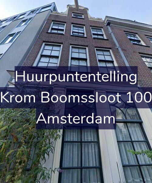 Foto gevel Huurpuntentelling voor Krom Boomssloot 100, Amsterdam