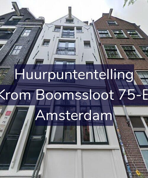 Foto gevel Huurpuntentelling voor Krom Boomssloot 75-B, Amsterdam