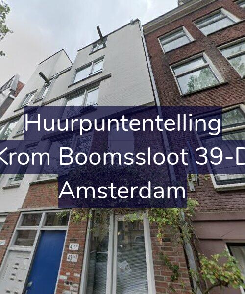 Foto gevel Huurpuntentelling voor Krom Boomssloot 39-D, Amsterdam