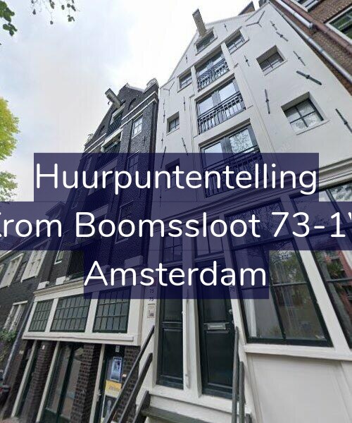 Foto gevel Huurpuntentelling voor Krom Boomssloot 73-1V, Amsterdam