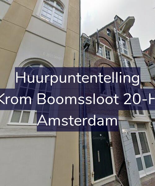 Foto gevel Huurpuntentelling voor Krom Boomssloot 20-H, Amsterdam