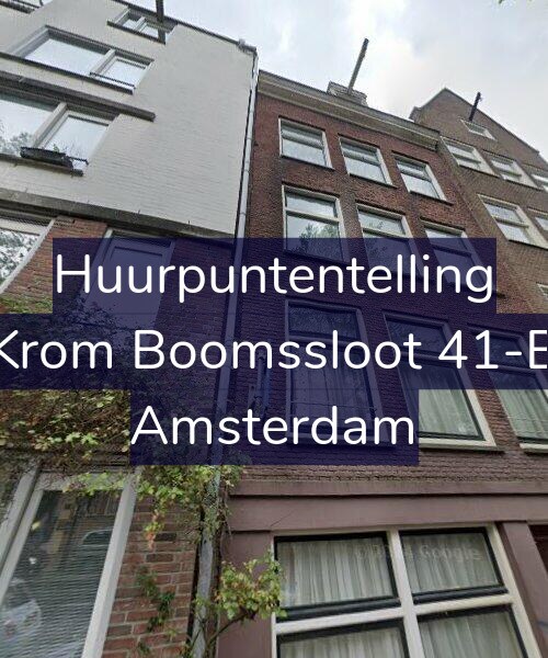 Foto gevel Huurpuntentelling voor Krom Boomssloot 41-B, Amsterdam