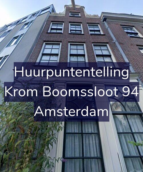 Foto gevel Huurpuntentelling voor Krom Boomssloot 94, Amsterdam