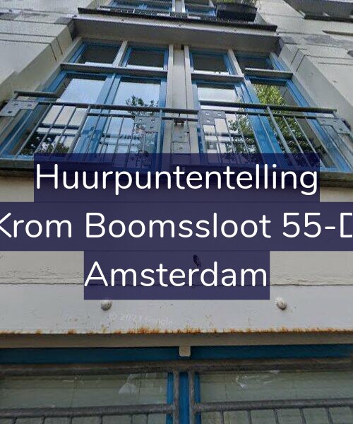 Foto gevel Huurpuntentelling voor Krom Boomssloot 55-D, Amsterdam