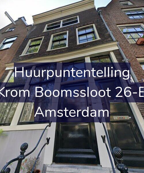 Foto gevel Huurpuntentelling voor Krom Boomssloot 26-B, Amsterdam