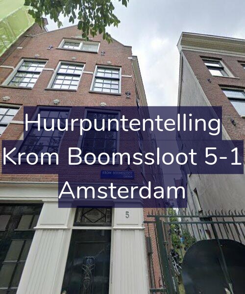 Foto gevel Huurpuntentelling voor Krom Boomssloot 5-1, Amsterdam