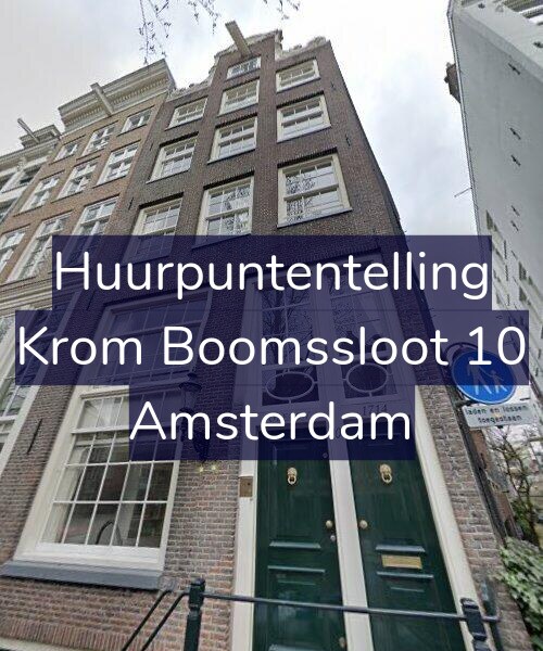 Foto gevel Huurpuntentelling voor Krom Boomssloot 10, Amsterdam
