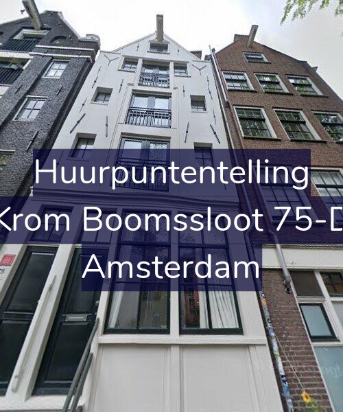 Foto gevel Huurpuntentelling voor Krom Boomssloot 75-D, Amsterdam