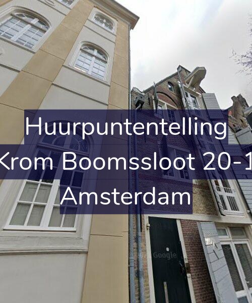 Foto gevel Huurpuntentelling voor Krom Boomssloot 20-1, Amsterdam