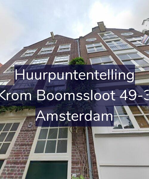 Foto gevel Huurpuntentelling voor Krom Boomssloot 49-3, Amsterdam