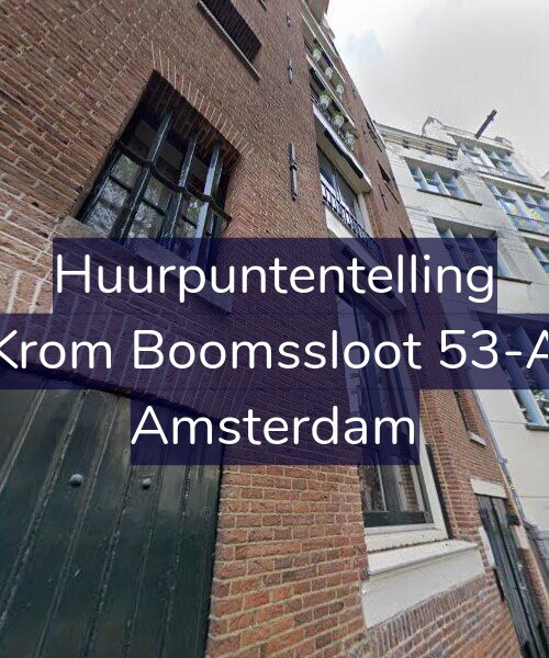 Foto gevel Huurpuntentelling voor Krom Boomssloot 53-A, Amsterdam