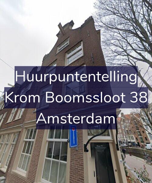 Foto gevel Huurpuntentelling voor Krom Boomssloot 38, Amsterdam