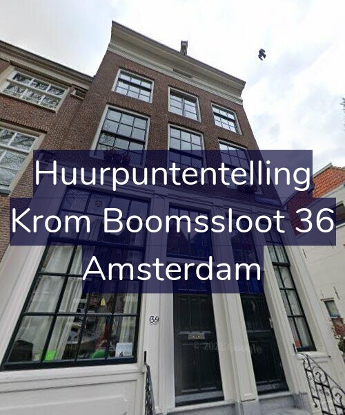 Foto gevel Huurpuntentelling voor Krom Boomssloot 36, Amsterdam