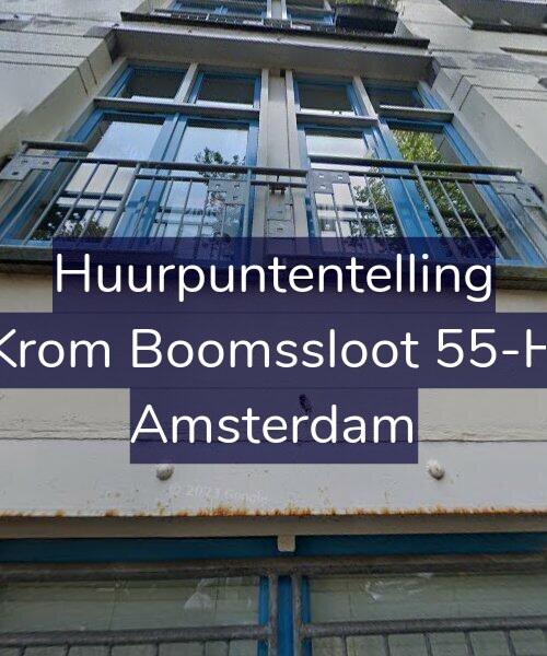 Foto gevel Huurpuntentelling voor Krom Boomssloot 55-H, Amsterdam