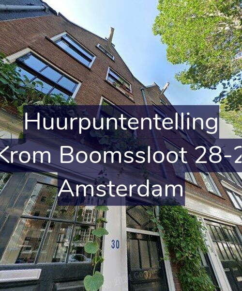 Foto gevel Huurpuntentelling voor Krom Boomssloot 28-2, Amsterdam