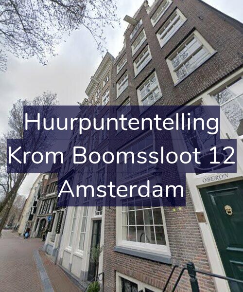 Foto gevel Huurpuntentelling voor Krom Boomssloot 12, Amsterdam