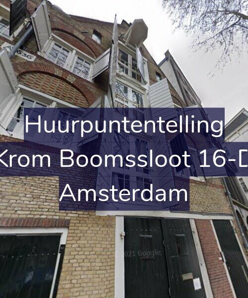 Foto gevel Huurpuntentelling voor Krom Boomssloot 16-D, Amsterdam