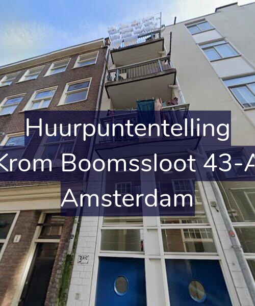 Foto gevel Huurpuntentelling voor Krom Boomssloot 43-A, Amsterdam