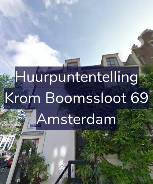 Foto gevel Huurpuntentelling voor Krom Boomssloot 69, Amsterdam