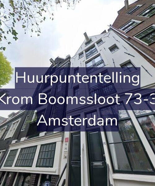 Foto gevel Huurpuntentelling voor Krom Boomssloot 73-3, Amsterdam