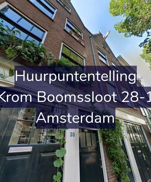 Foto gevel Huurpuntentelling voor Krom Boomssloot 28-1, Amsterdam