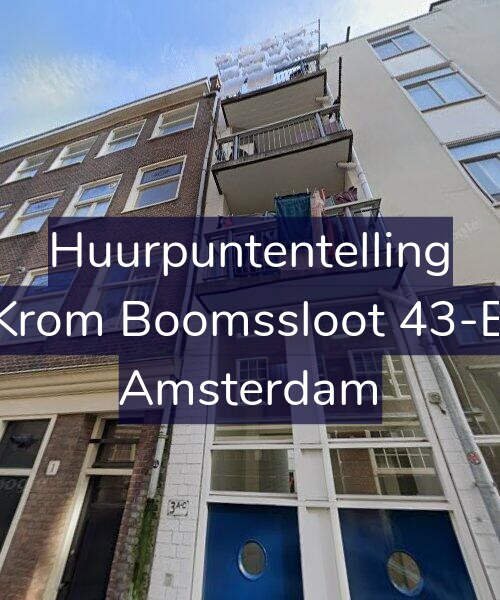 Foto gevel Huurpuntentelling voor Krom Boomssloot 43-B, Amsterdam