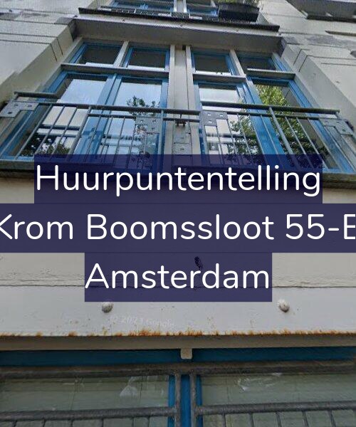 Foto gevel Huurpuntentelling voor Krom Boomssloot 55-B, Amsterdam