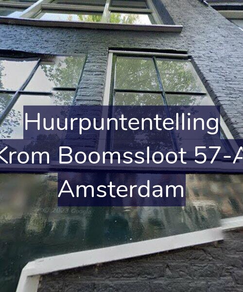 Foto gevel Huurpuntentelling voor Krom Boomssloot 57-A, Amsterdam