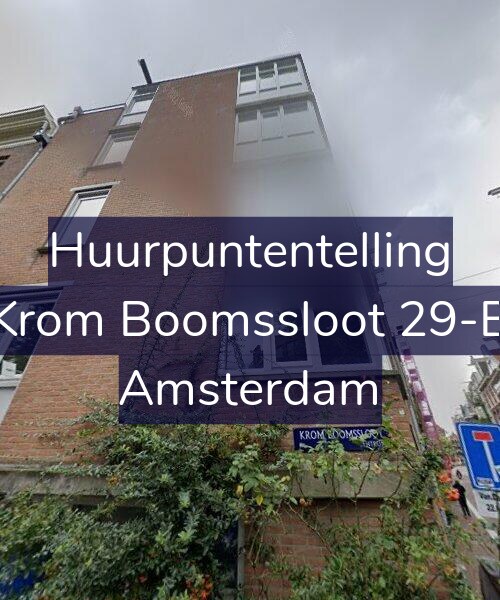 Foto gevel Huurpuntentelling voor Krom Boomssloot 29-B, Amsterdam