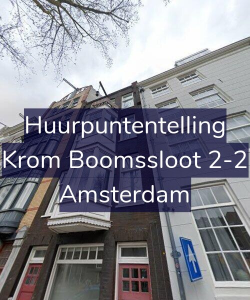 Foto gevel Huurpuntentelling voor Krom Boomssloot 2-2, Amsterdam