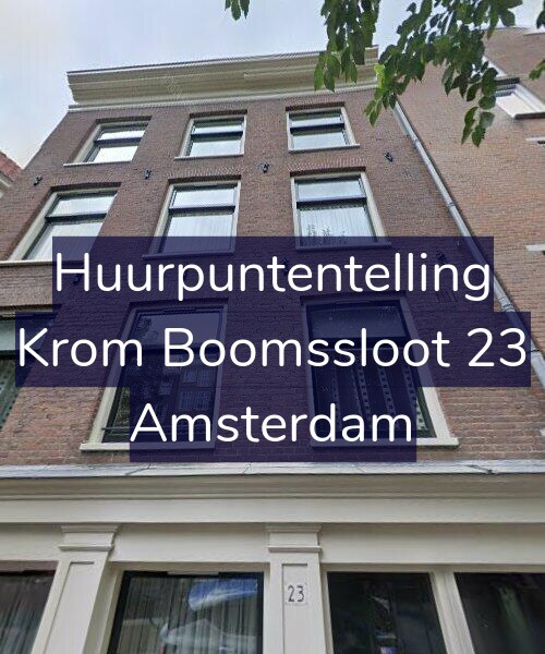 Foto gevel Huurpuntentelling voor Krom Boomssloot 23, Amsterdam