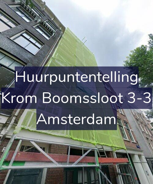 Foto gevel Huurpuntentelling voor Krom Boomssloot 3-3, Amsterdam