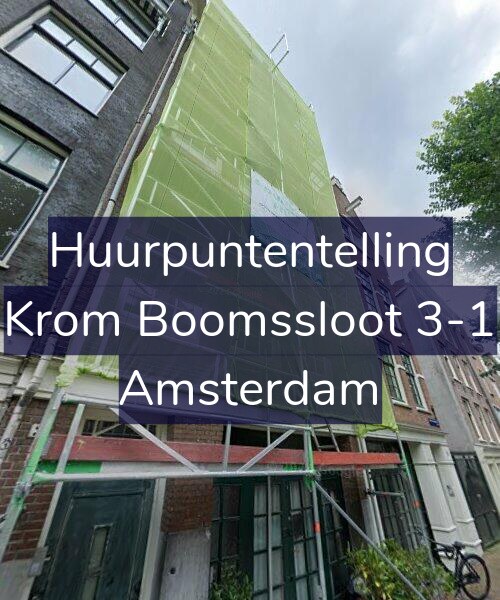 Foto gevel Huurpuntentelling voor Krom Boomssloot 3-1, Amsterdam