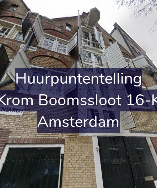 Foto gevel Huurpuntentelling voor Krom Boomssloot 16-K, Amsterdam