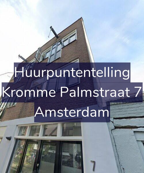 Foto gevel Huurpuntentelling voor Kromme Palmstraat 7, Amsterdam