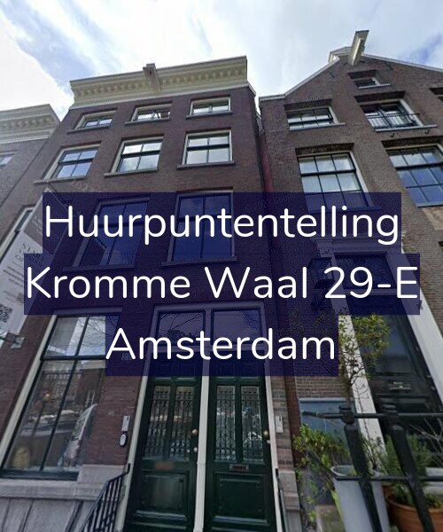 Foto gevel Huurpuntentelling voor Kromme Waal 29-E, Amsterdam