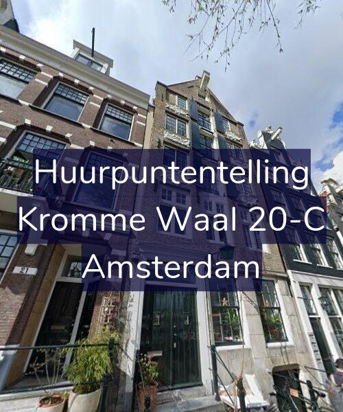 Foto gevel Huurpuntentelling voor Kromme Waal 20-C, Amsterdam