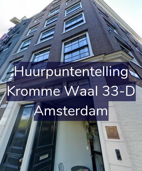 Foto gevel Huurpuntentelling voor Kromme Waal 33-D, Amsterdam