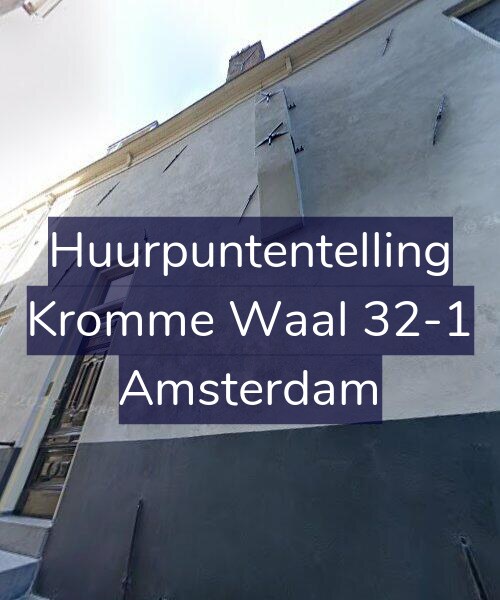 Foto gevel Huurpuntentelling voor Kromme Waal 32-1, Amsterdam