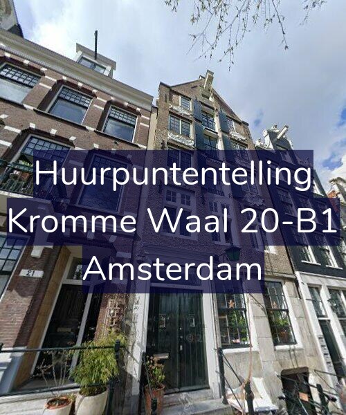 Foto gevel Huurpuntentelling voor Kromme Waal 20-B1, Amsterdam