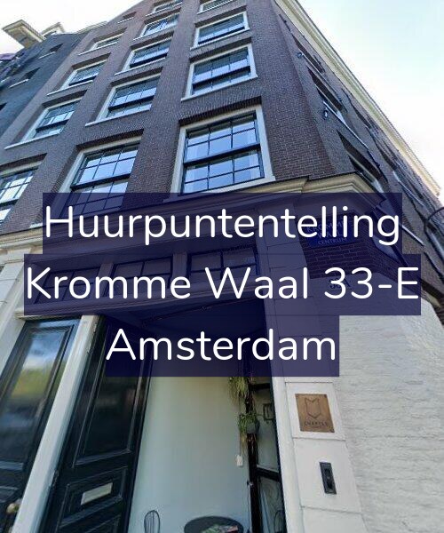 Foto gevel Huurpuntentelling voor Kromme Waal 33-E, Amsterdam