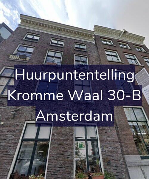 Foto gevel Huurpuntentelling voor Kromme Waal 30-B, Amsterdam