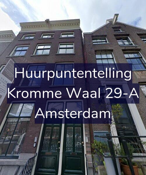 Foto gevel Huurpuntentelling voor Kromme Waal 29-A, Amsterdam