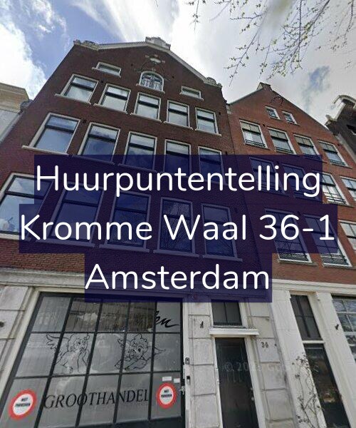 Foto gevel Huurpuntentelling voor Kromme Waal 36-1, Amsterdam