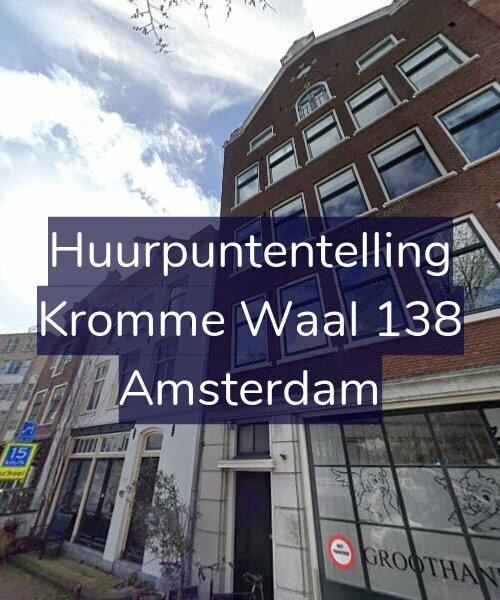 Foto gevel Huurpuntentelling voor Kromme Waal 138, Amsterdam